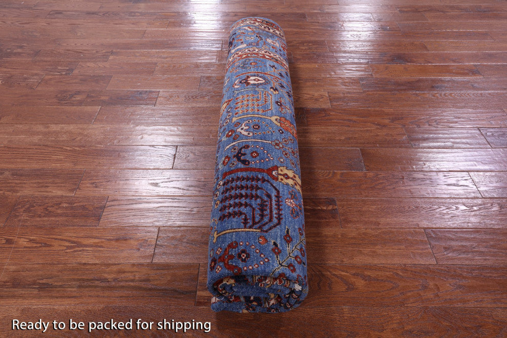 9' Square Persian Ziegler Handmade Rug - Q12888