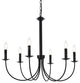 Britney 6-Light Pendant, Black