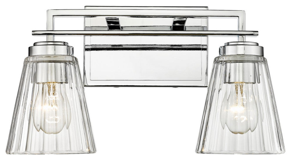 Lyna 2-Light Vanity, Chrome