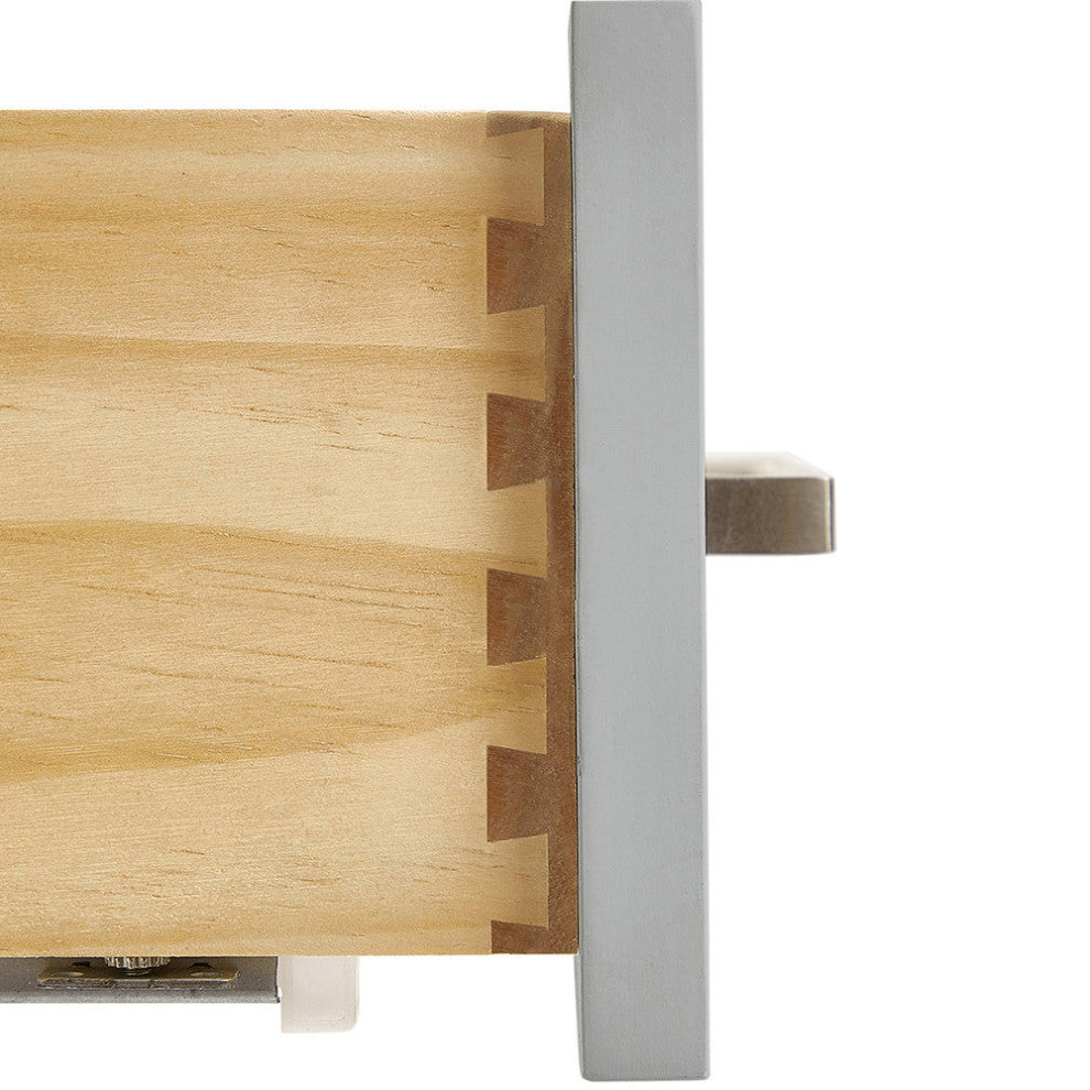 ARIEL Cambridge 43" Left Offset Rectangle Sink Gray Bathroom Vanity Quartz Top