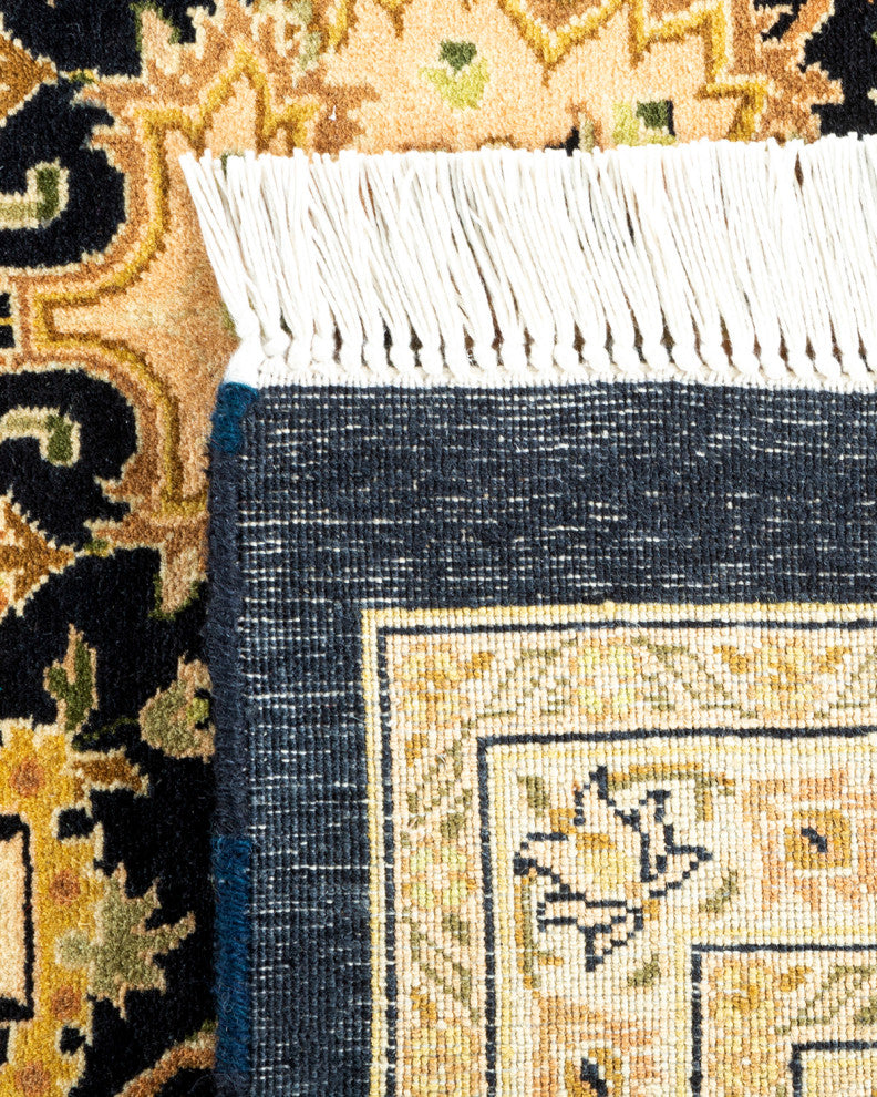 Mogul, One-of-a-Kind Hand-Knotted Area Rug Black, 8' 2" x 10' 6"