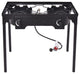 Costway Double Burner Gas Propane Cooker Outdoor Picnic Stove Stand BBQ Grill