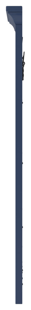 Framed Wall Mounted Bathroom Mirror, Blue;, 32" X 32"