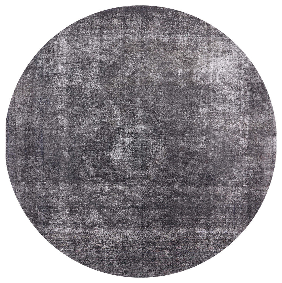 Ahgly Company Indoor Round Mid-Century Modern Area Rugs, 6' Round