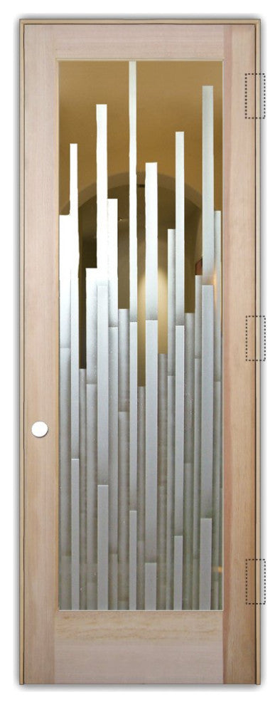 Interior Prehung Door or Interior Slab Door - Mosaics - Douglas Fir (stain...