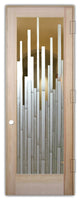 Interior Prehung Door or Interior Slab Door - Mosaics - Douglas Fir (stain...