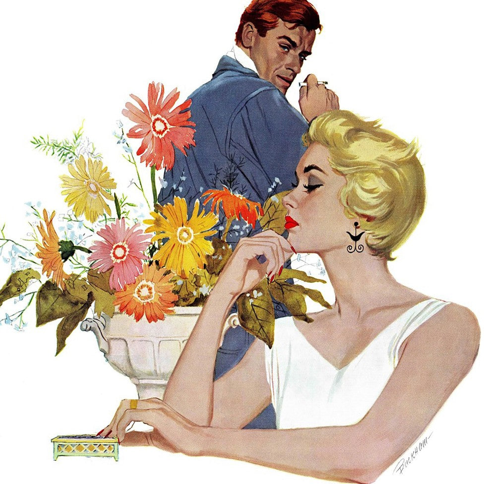 "Anniversary Quarrel" Painting Print on Wrapped Canvas