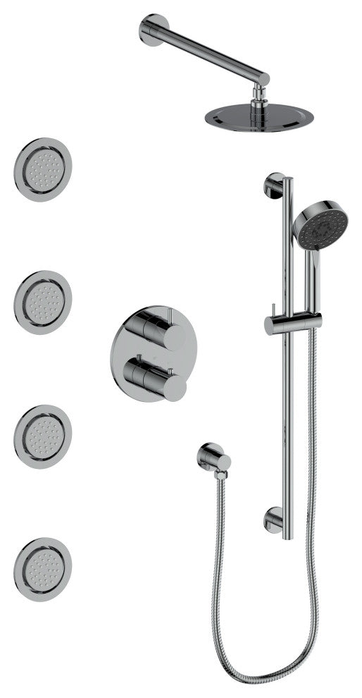 ZLINE Shower System, Chrome, EMBY-SHS-T3-CH