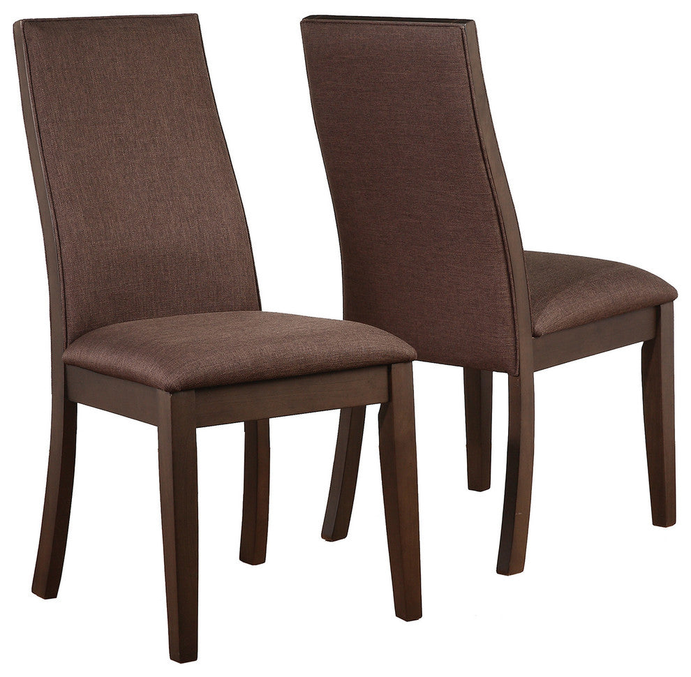 Spring Creek Chocolate Upholstered Dining Chairs, Set of 2