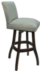 Swivel Wood Counter, Bar or Extra Tall Stool - Sommerville on S-Base, Watusi Aquatint - Dark Walnut, 30"