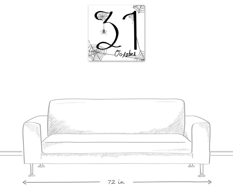 October 31 24x24 Canvas Wall Art