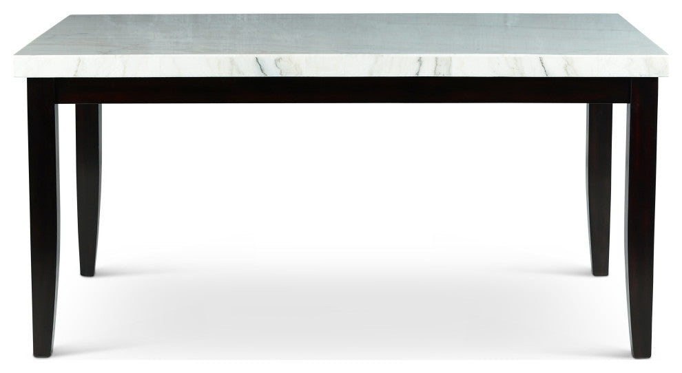 Westby White Marble Top Dining Table