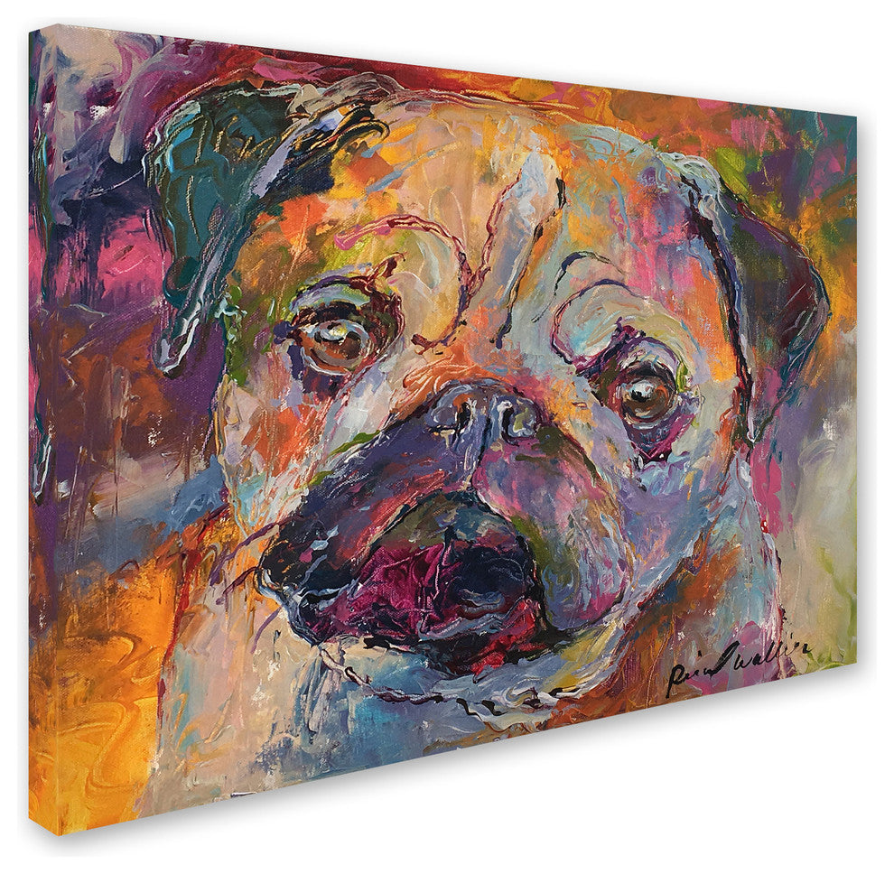 Richard Wallich 'Art Pug' Canvas Art, 24 x 18