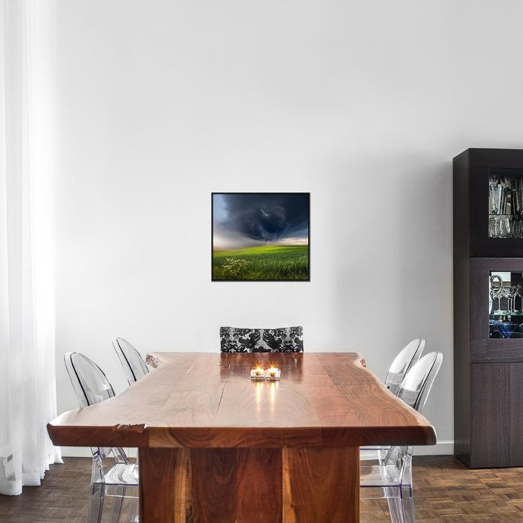 "June Storm" Framed Canvas Giclee by Franz Schumacher, 23x21"