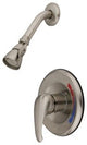 Kingston Brass Shower Faucet, Brushed Nickel