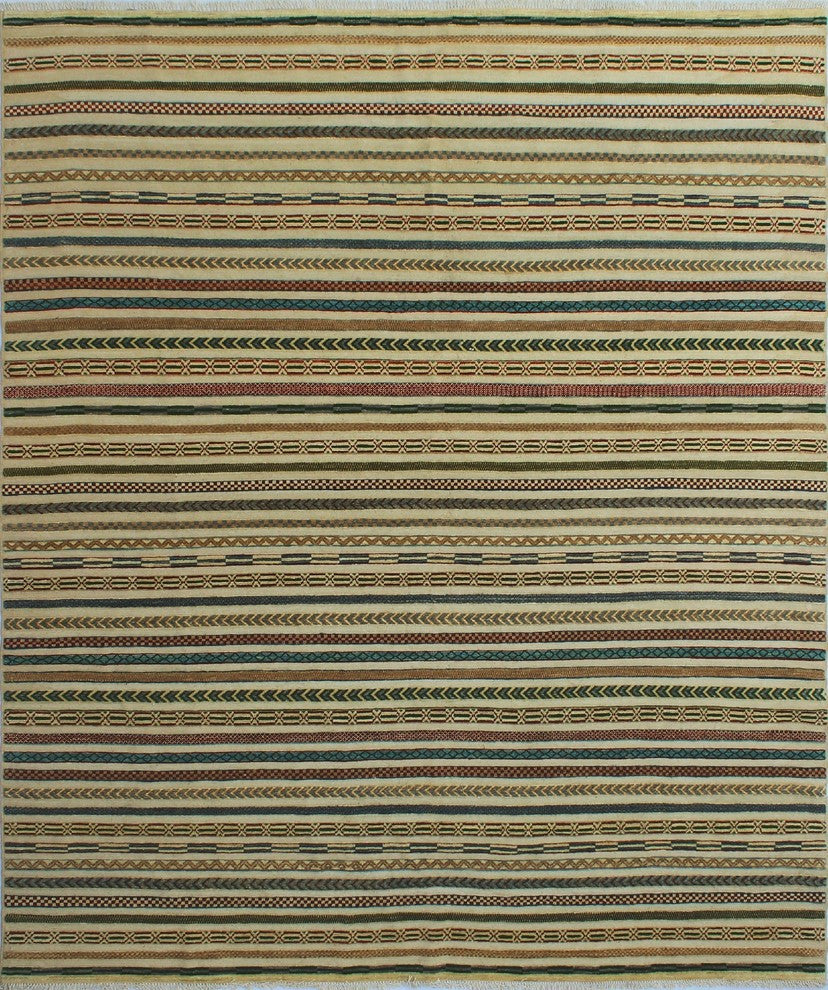 High-Low Chobi Mable Ivory Rug