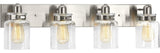 Progress Lighting Calhoun 4-Light Bath and Vanity, Brushed Nickel