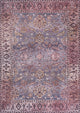 Victoria Ornate Persian Machine Washable Indoor Area Rug, Brwon/Gray, 4 X 6