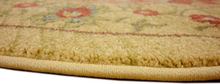 Unique Loom Tan Edinburgh Tulip 6'x6' Round Rug
