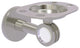 Clearview Tumbler and Toothbrush Holder with Dotted Accents, Satin Nickel