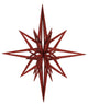 Vickerman M148508 32" Red Iridescent Star Christmas Ornament