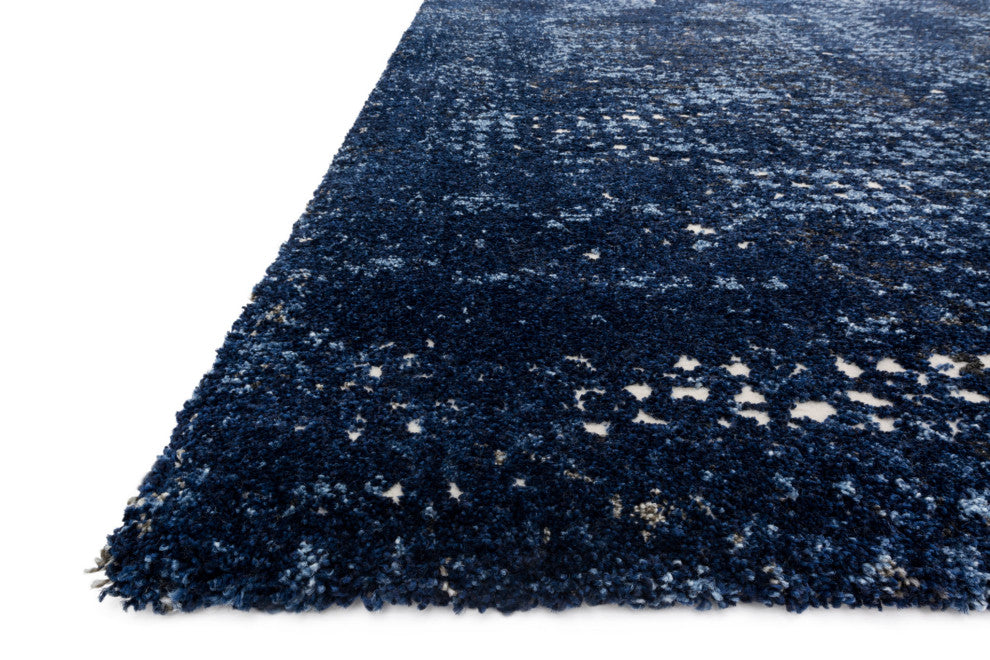 Dark Blue Light Blue Viera VR-08 Area Rug by Loloi, 7'7"x10'6"