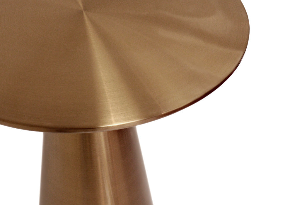 Pasargad Home Lorenzo Collection Stainless Steel Side Table