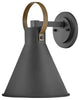 Hinkley Winnie Small Wall Mount Lantern, Museum Black