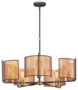 Maxim Lighting Caspian 5-Light Chandelier in Oil Rubbed Bronze/Antique Brass