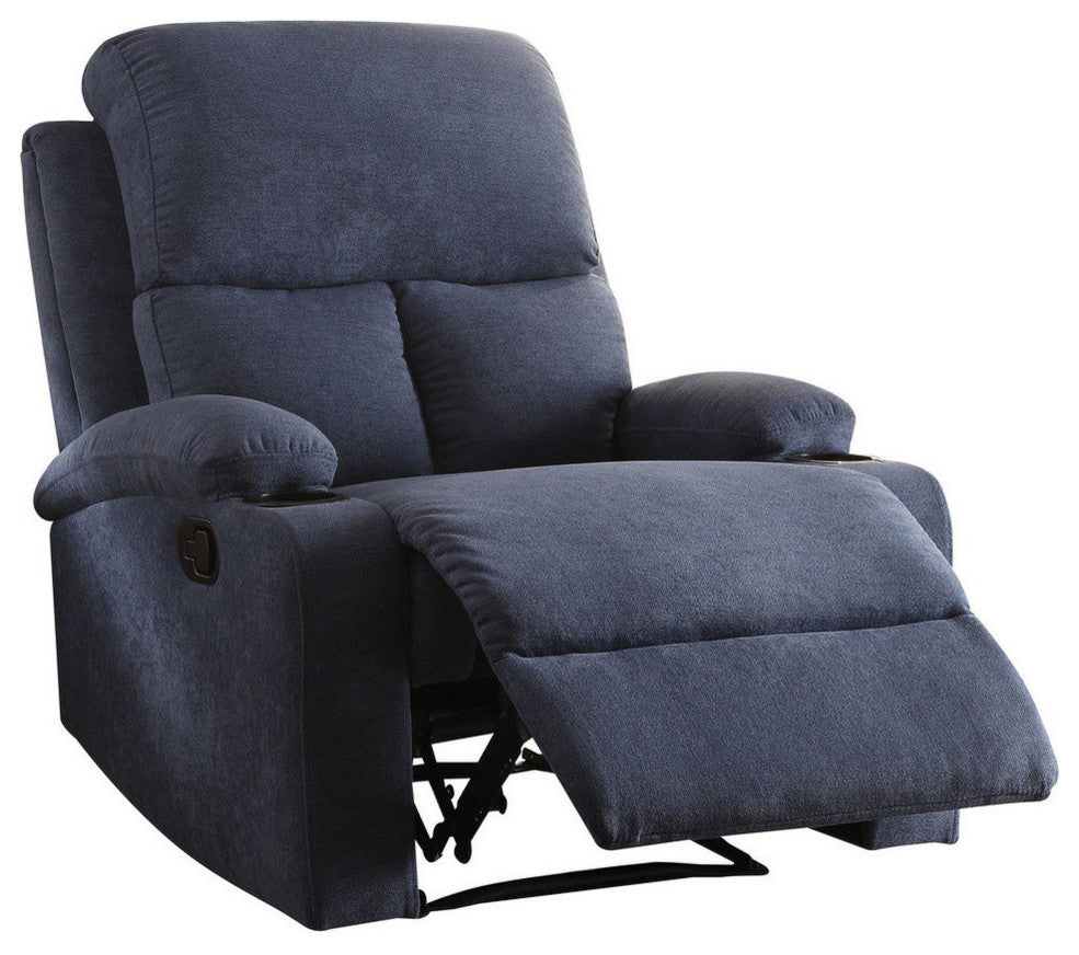 Rosia Recliner, Blue Linen