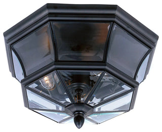Quoizel NY1794 Newbury 3 Light 15"W Outdoor Ceiling Fixture - Mystic Black