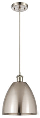 Ballston Dome Mini Pendant, Brushed Satin Nickel, LED