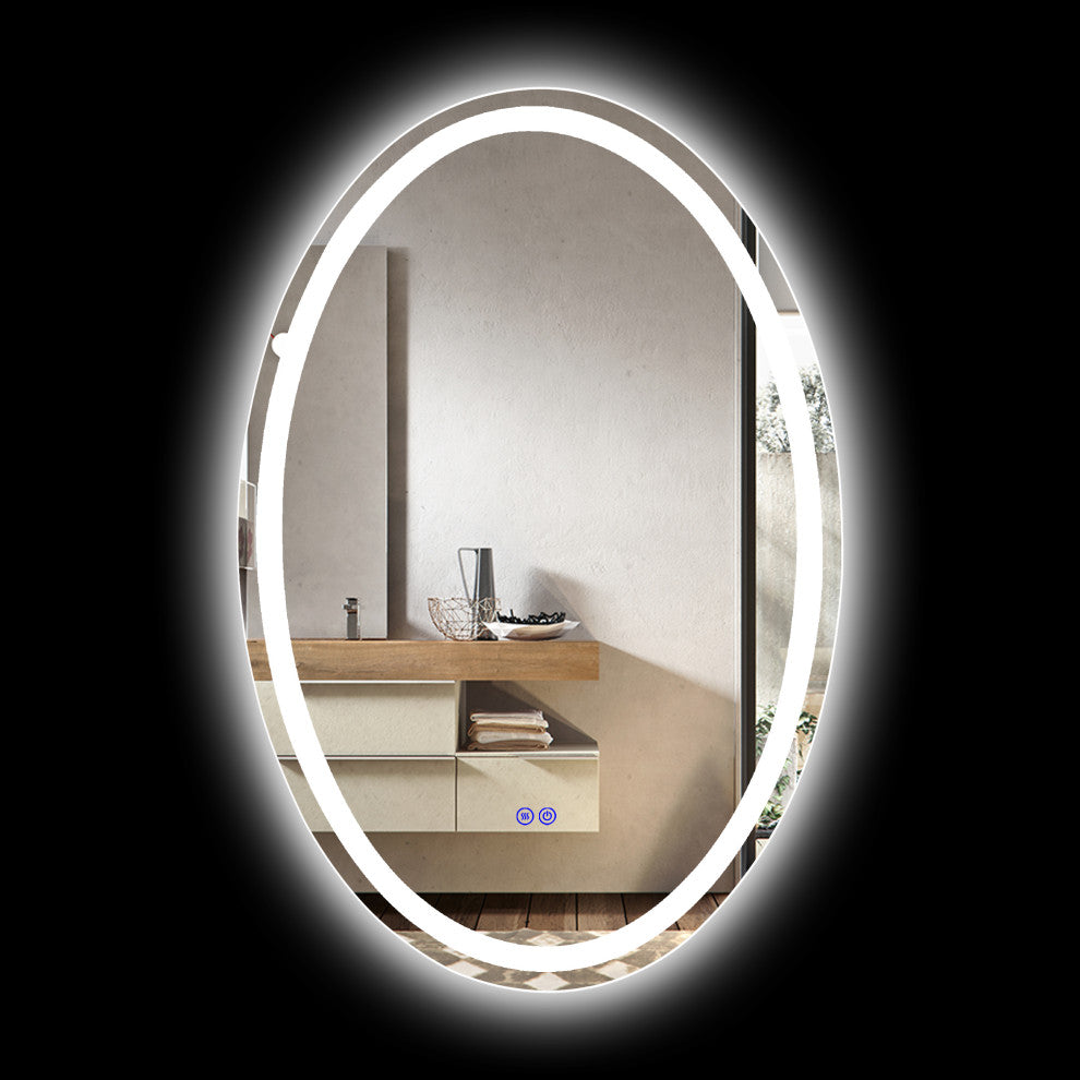 CHLOE Lighting LUMINOSITY Oval TouchScreen LED Mirror