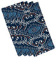 Illuminate, Print Napkin, Set of 4, Navy Blue