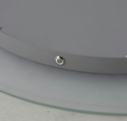 24" Frost, LED Lighted Round Mirror With Dimmer, Defogger, Touch Control.