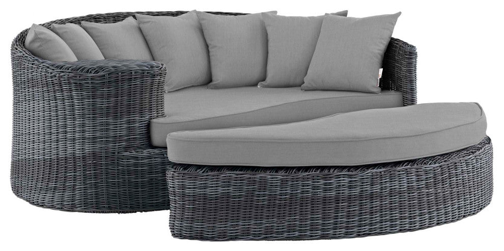 Summon Outdoor Patio Sunbrella Modern Daybed