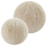 Uttermost Abide Ball Sheepskin Pillows, Set/2