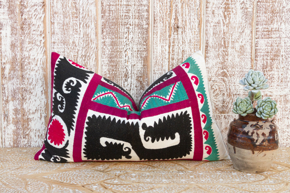 Anora Gul Suzani Lumbar Pillow