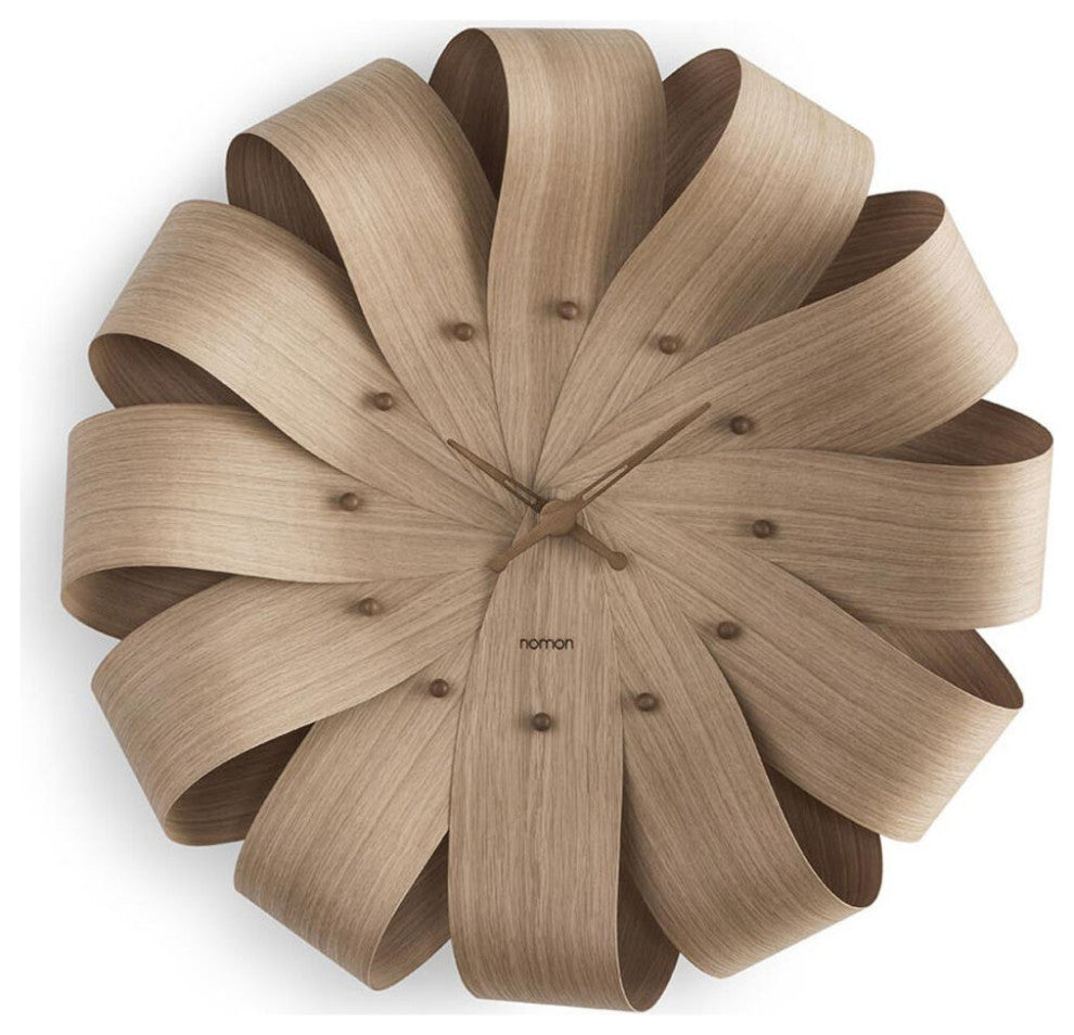 Nomon Brisa Oak X-Large Clock | Body in Oak Wood