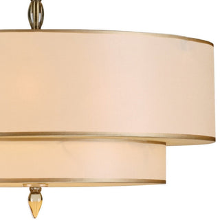Crystorama Lighting Group 9507 Luxo 5 Light 26"W Drum Chandelier - Satin Nickel