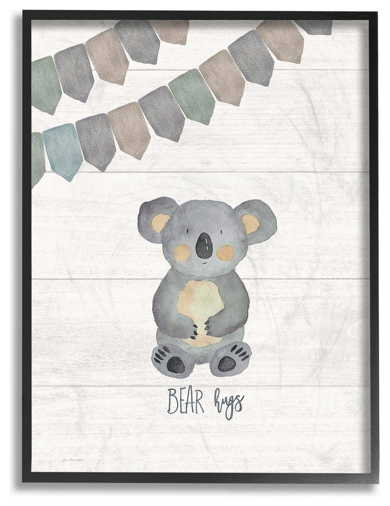 Stupell Ind. Bear Hugs Oversized Framed Giclee Art, 16x20