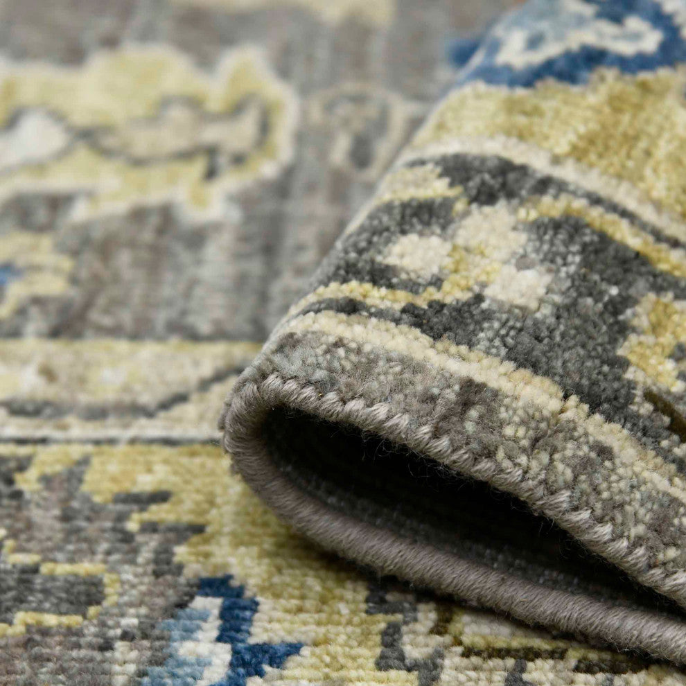 Amer Rugs Nuit Arabe Seka NUI-46 Taupe Hand-knotted - 9' X 12' Rectangle