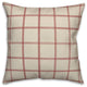 Cream and Red Check 18x18 Spun Poly Pillow