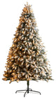 9' Flocked South Carolina Spruce Artificial Christmas Tree With 850 Clear Lights
