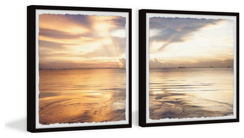 Follow the Sun Diptych, Set of 2, 32x32 Panels