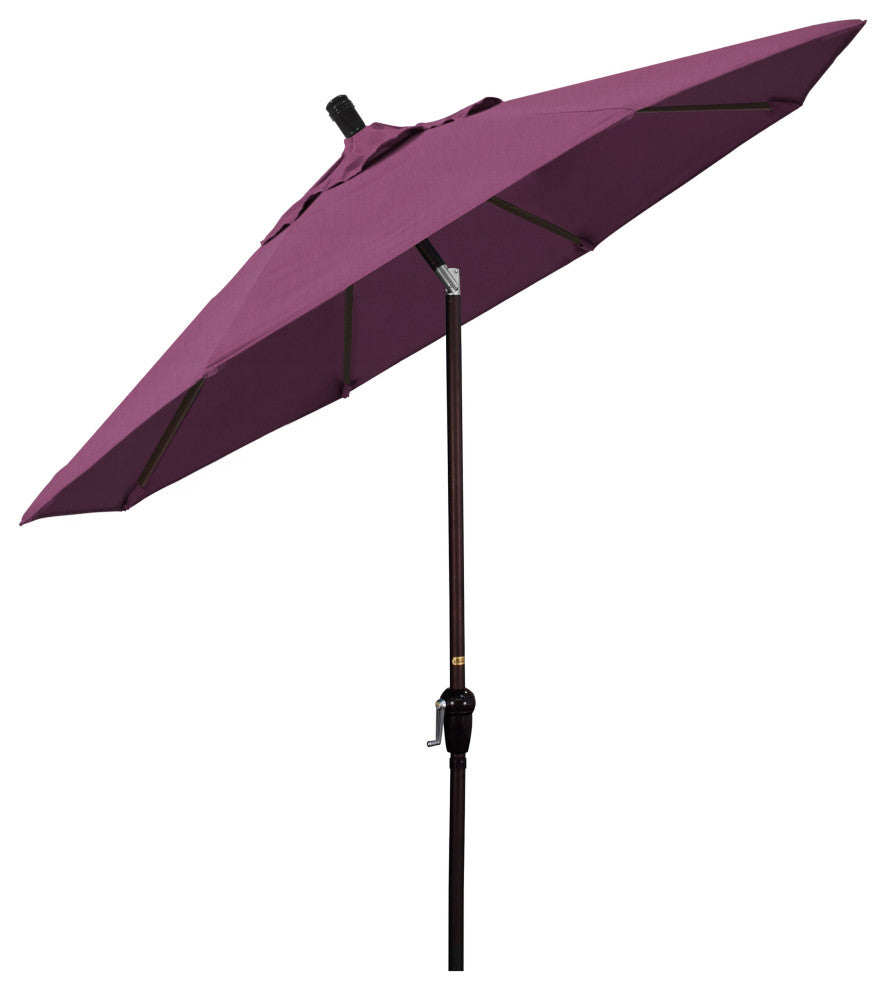 9' Aluminum Umbrella Auto Tilt Bronze, Iris
