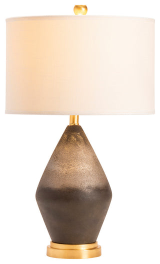 Tange Black Stone Table Lamp, 28"