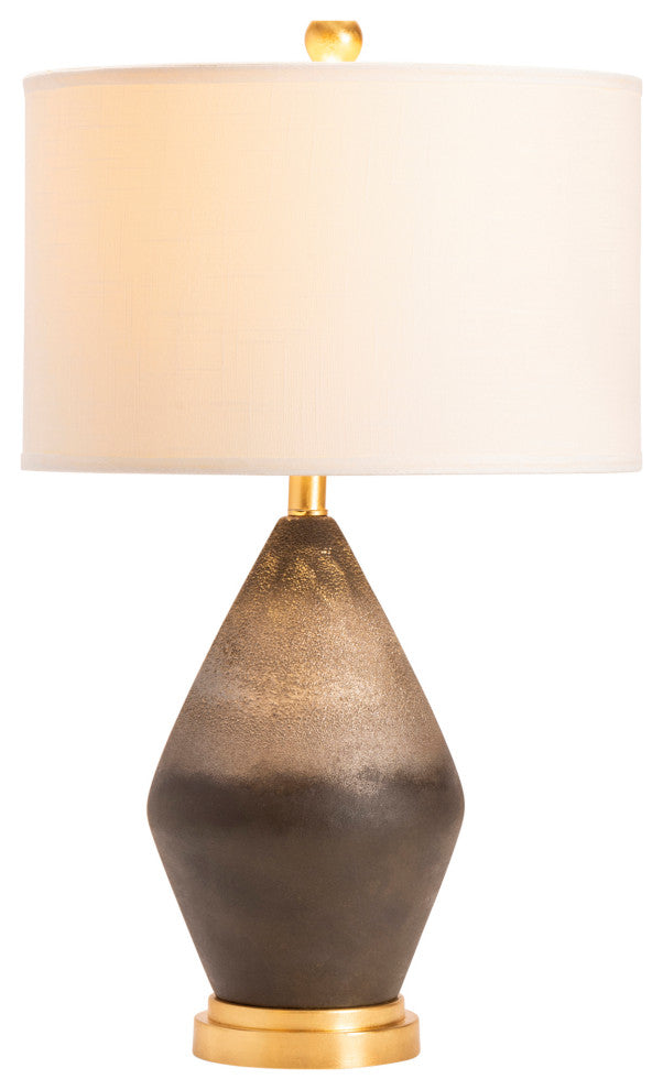 Tange Black Stone Table Lamp, 28"