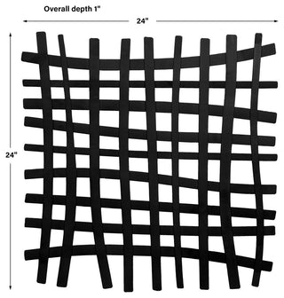 Uttermost 04293 Gridlines 24" x 24" Frameless Decorative Panel - Black