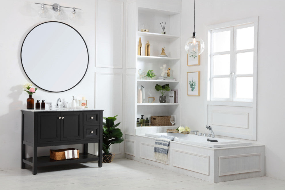 Matilda 42" Single Bathroom Vanity Set, Black